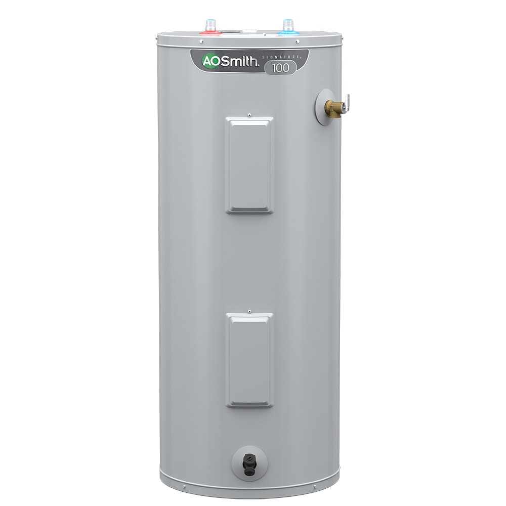 A.O. Smith E6-40H45DV Signature 100 40-Gallon Tall 240V Dual Element Electric Water Heater